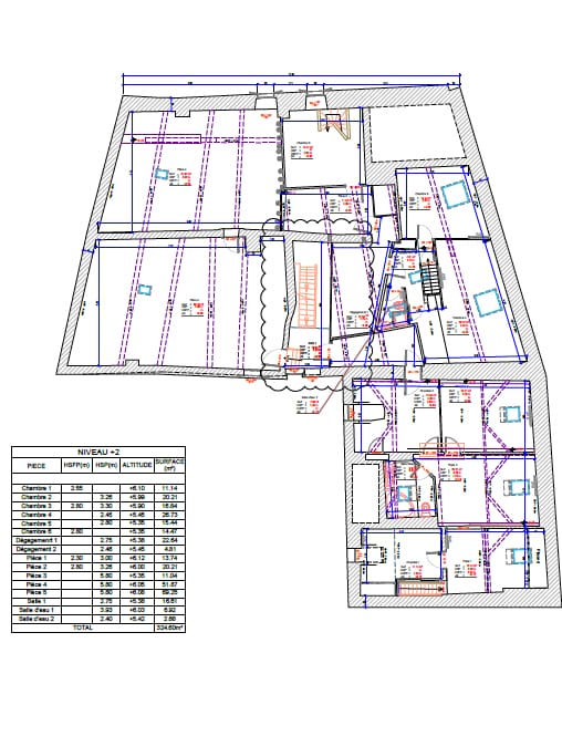 Icône illustrant le service de production de plans techniques DWG ultra-détaillés issus de relevés 3D millimétriques pour applications architecturales et techniques