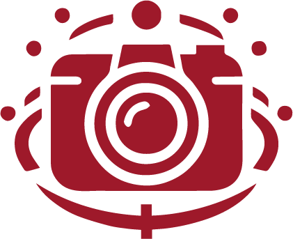 Expériences Immersives 360° pour Entreprises 2 Icône représentant la solution complète de photographie 360° interactive intégrant panoramas terrestres, aériens et points d'intérêt dans une interface unifiée