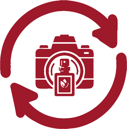 Icône illustrant le service premium de photographie 360° pour produits avec contrôle d'éclairage studio professionnel et post-traitement avancé
